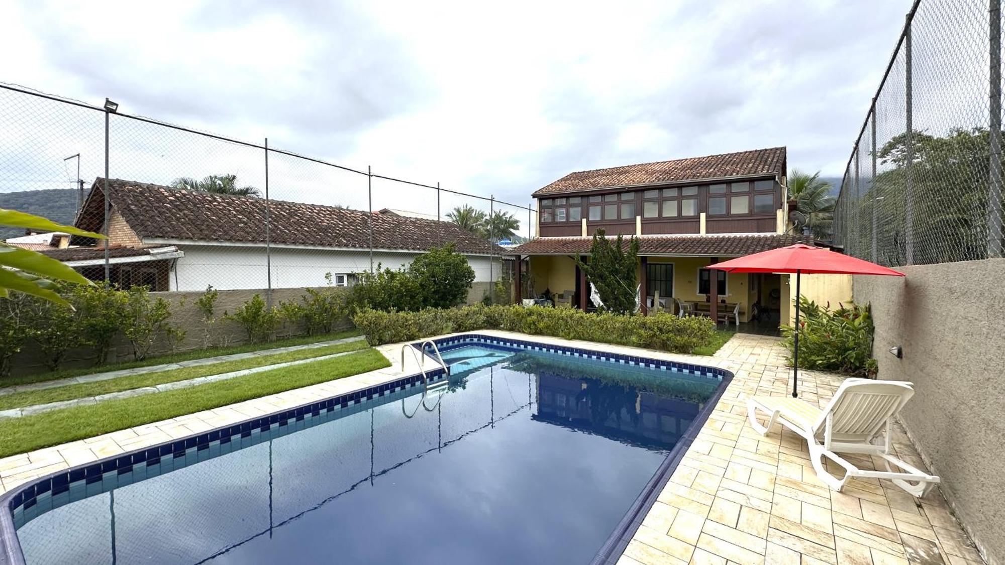 Casa C Piscina A 700M Da Praia De Caraguatatuba Sp Exteriér fotografie