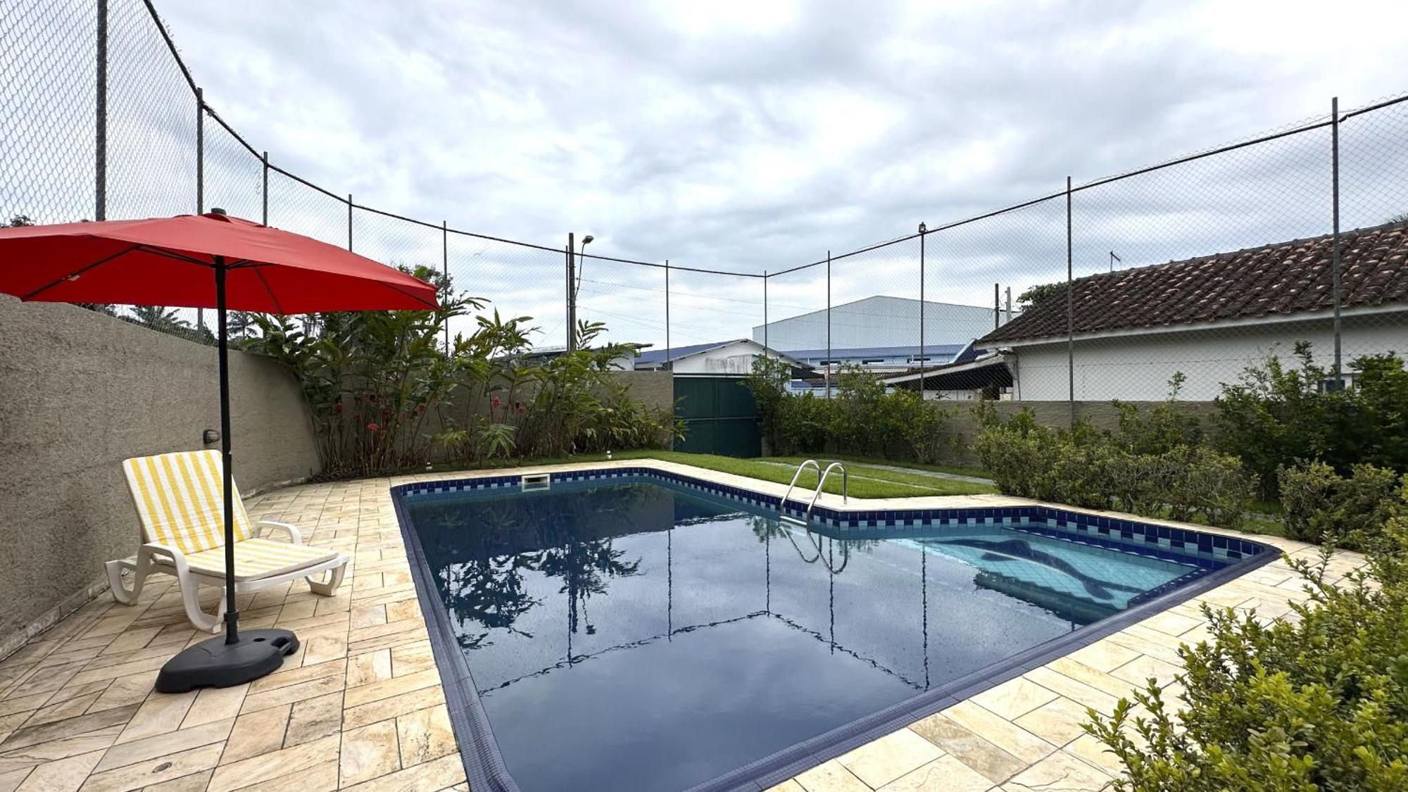 Casa C Piscina A 700M Da Praia De Caraguatatuba Sp Exteriér fotografie