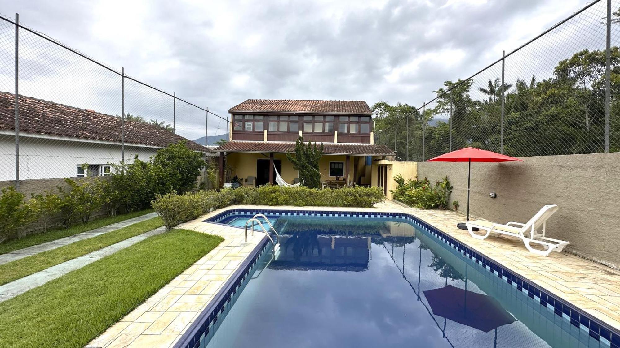 Casa C Piscina A 700M Da Praia De Caraguatatuba Sp Exteriér fotografie